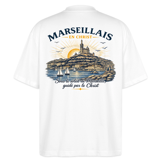 T-shirt Premium bio oversize Unisexe - blanc