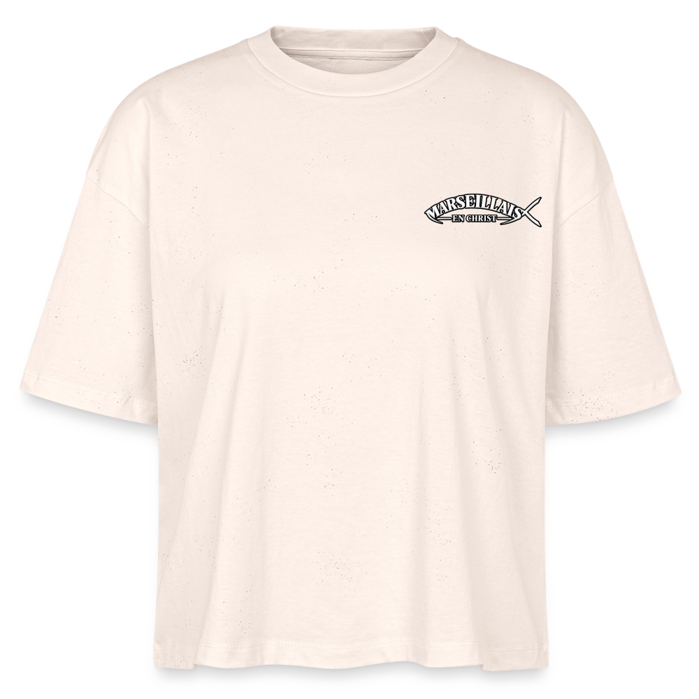 T-shirt bio 3 " MARSEILLAIS EN CHRIST " Unisexe - écru doux