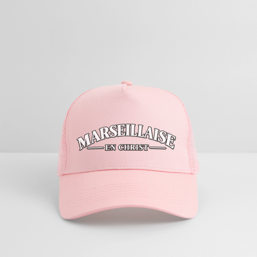 Casquette "Marseillaise en Christ " - rose pâle