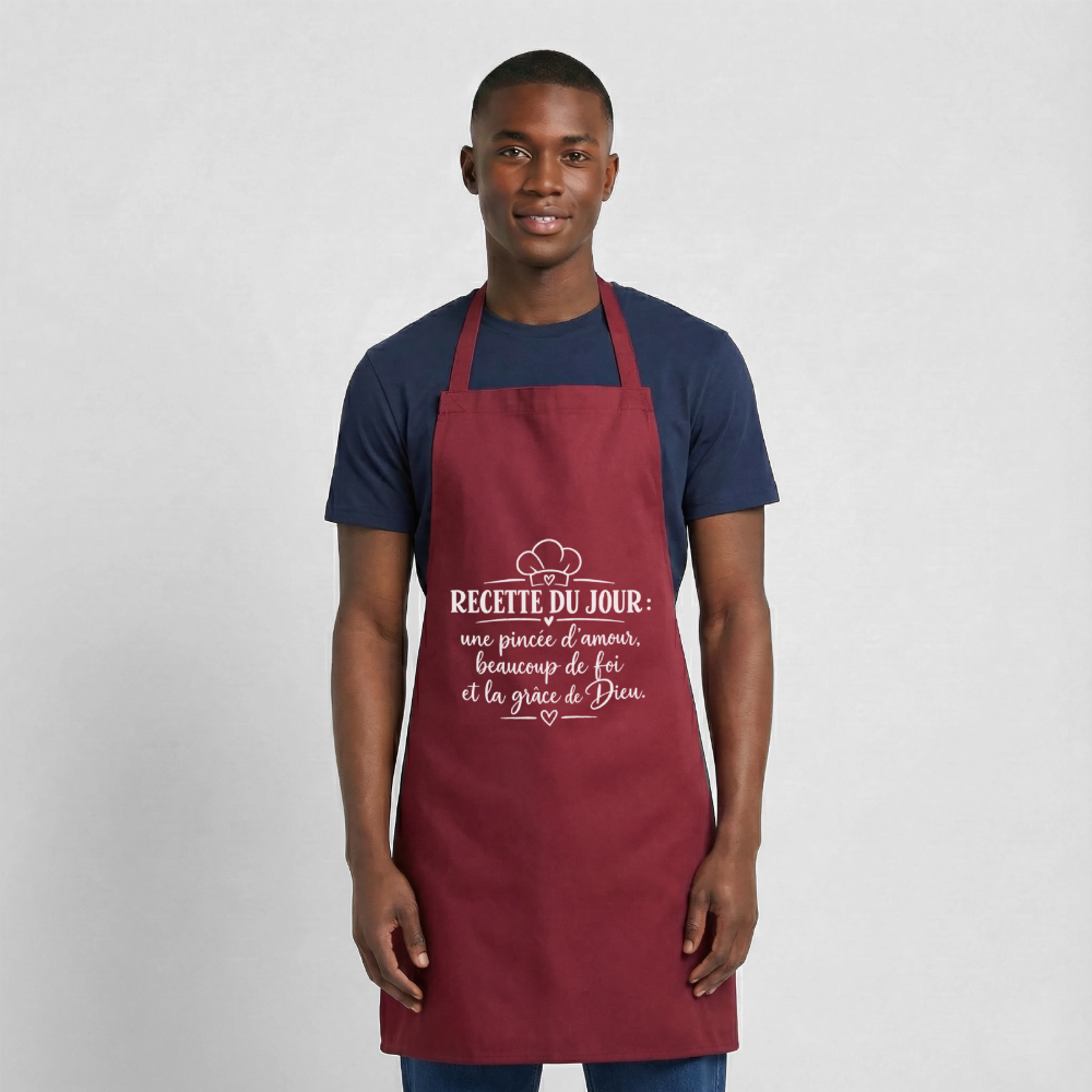 Tablier de cuisine - bordeaux