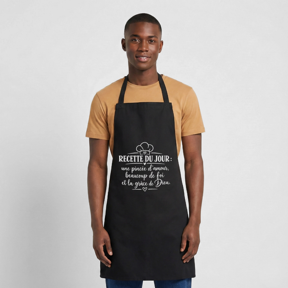 Tablier de cuisine - noir