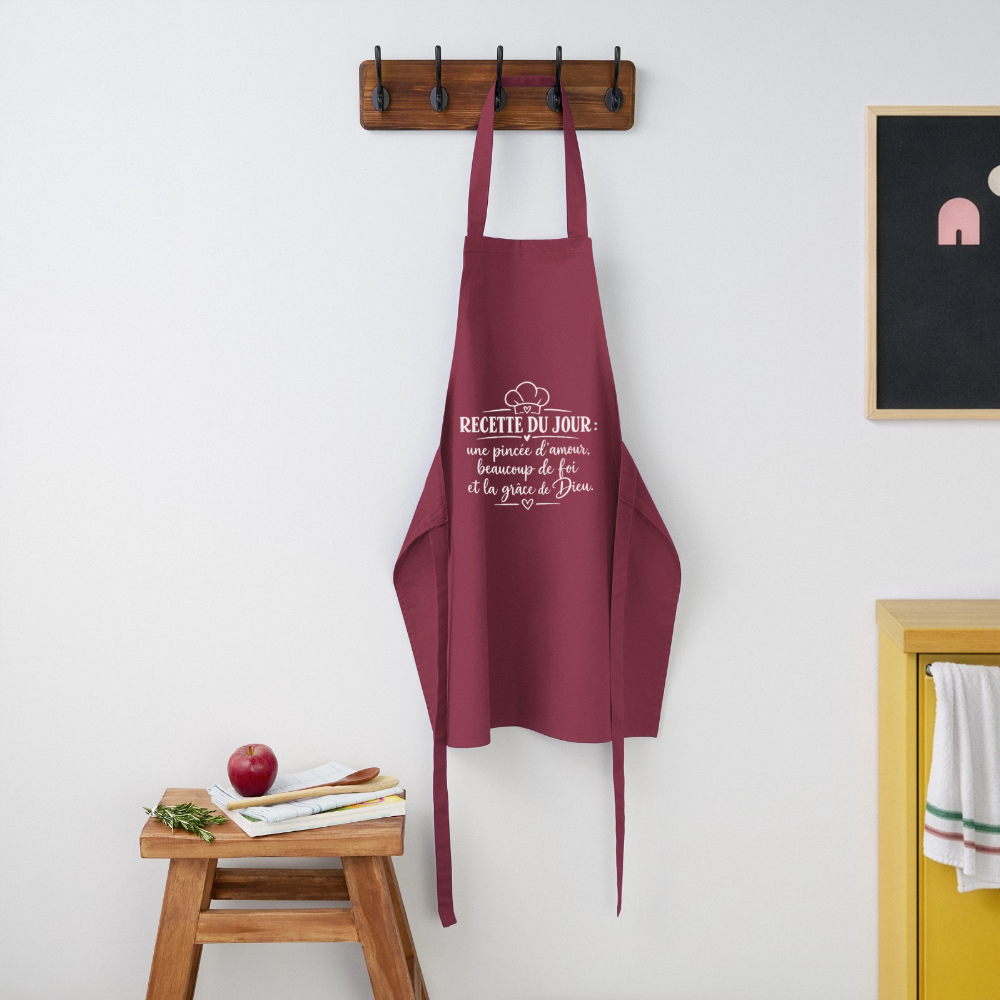 Tablier de cuisine - bordeaux