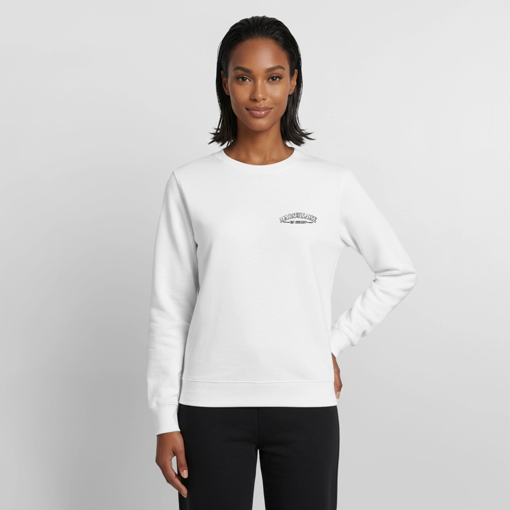 Sweat Femme " Marseillaise en Christ " - blanc