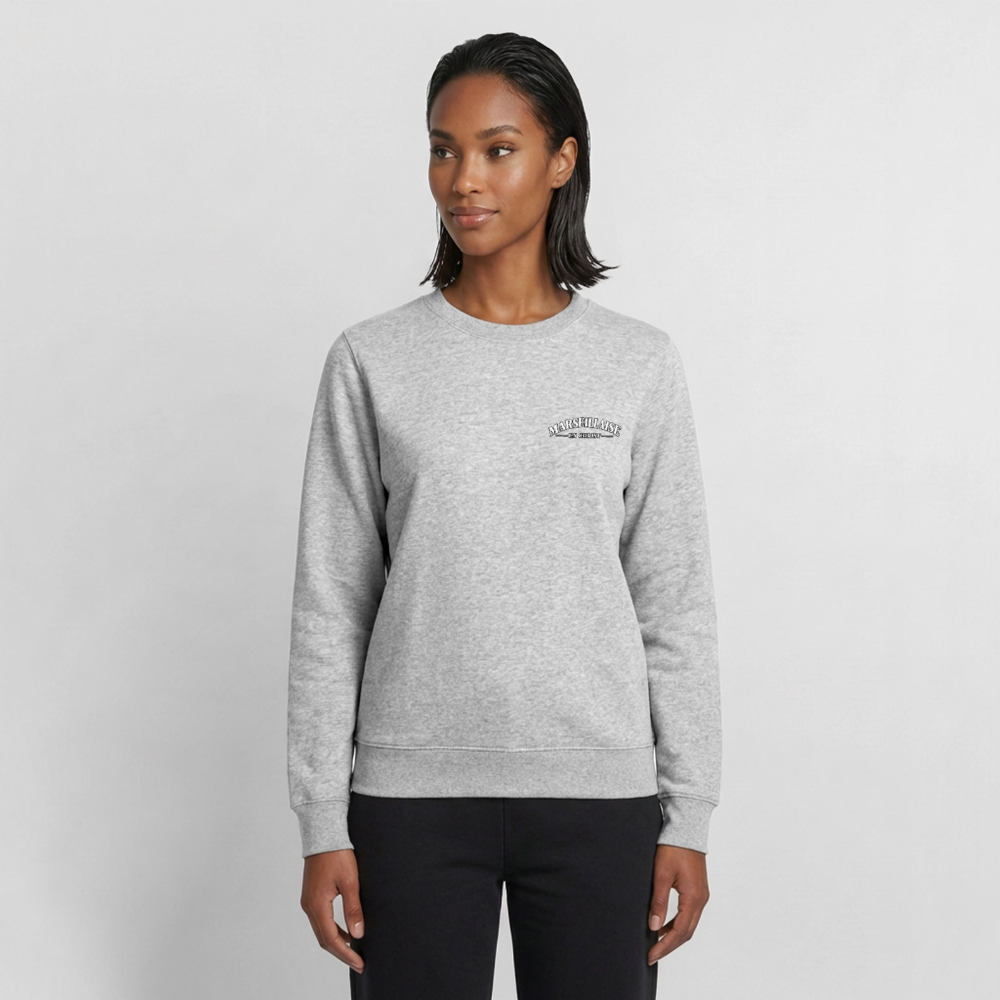 Sweat Femme " Marseillaise en Christ " - gris chiné