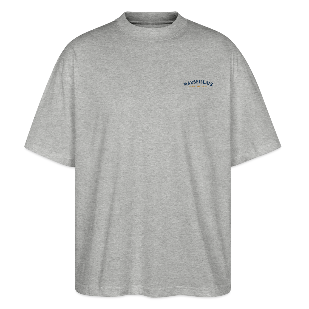 T-shirt Premium bio oversize Unisexe - gris chiné