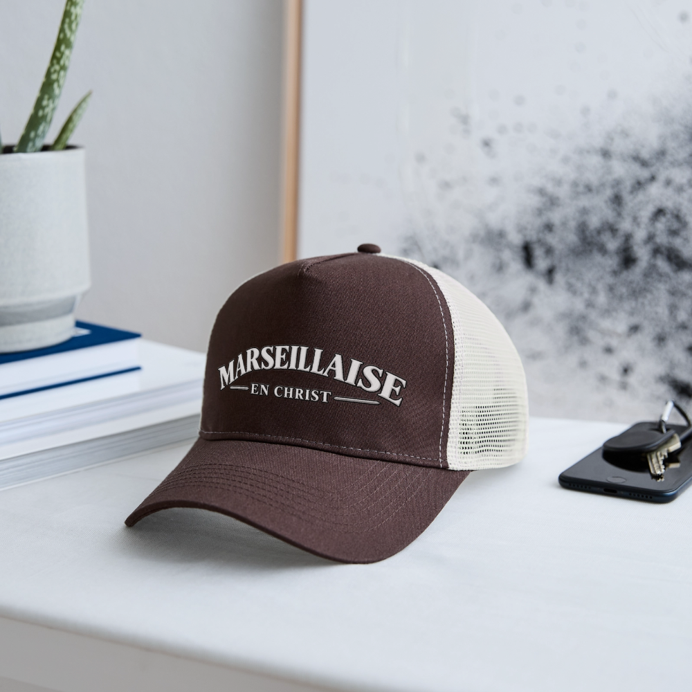 Casquette "Marseillaise en Christ " - marron/beige
