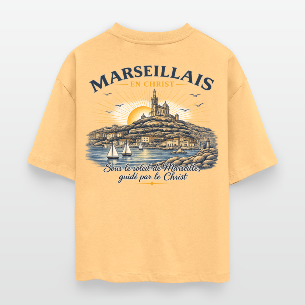T-shirt bio 3 " MARSEILLAIS EN CHRIST " Unisexe - nèfle du Japon