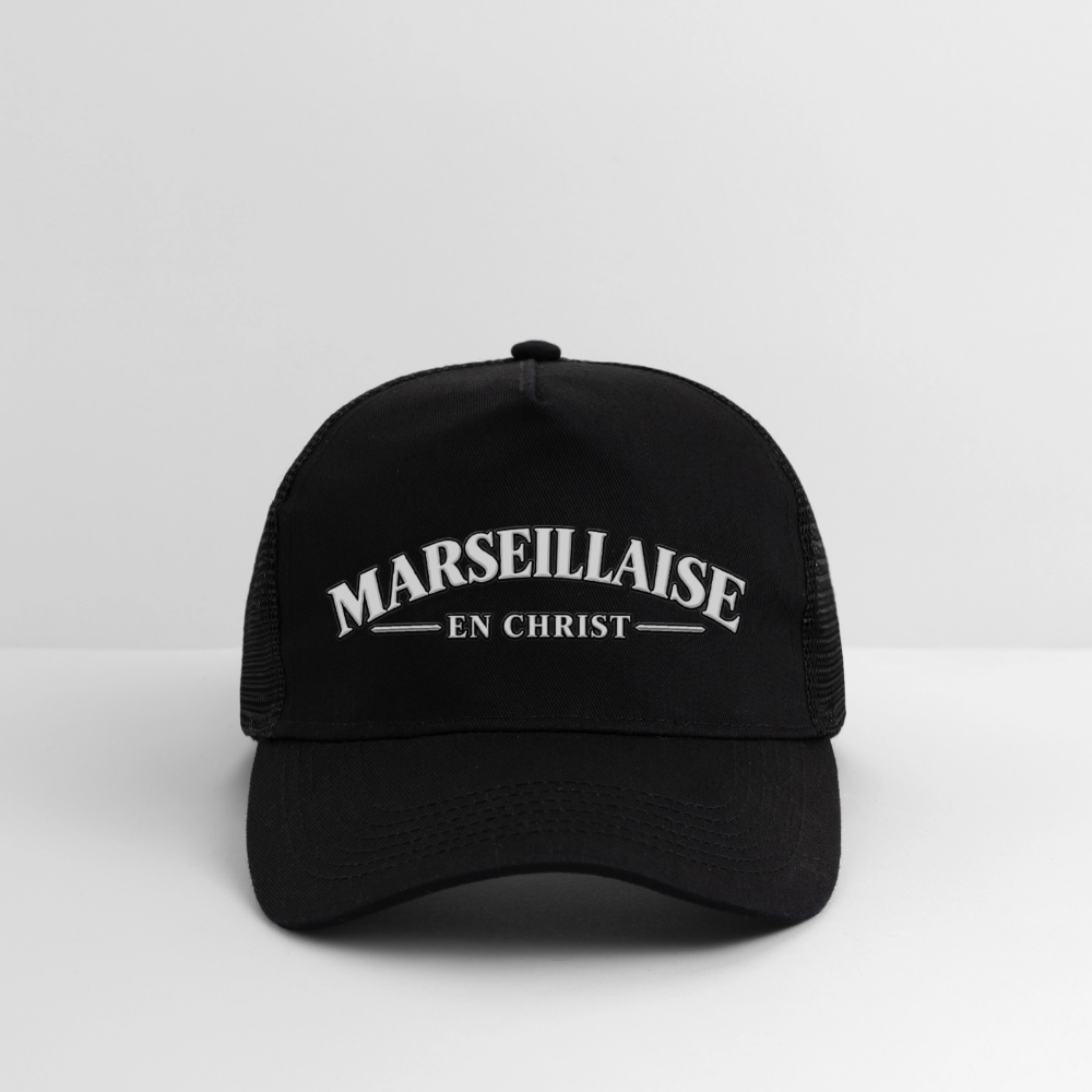 Casquette "Marseillaise en Christ " - noir/noir