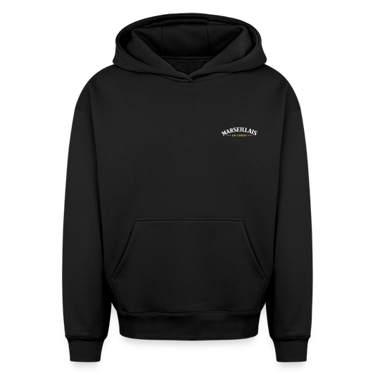 Sweat à capuche unisexe " ICI c'est Jésus " - noir